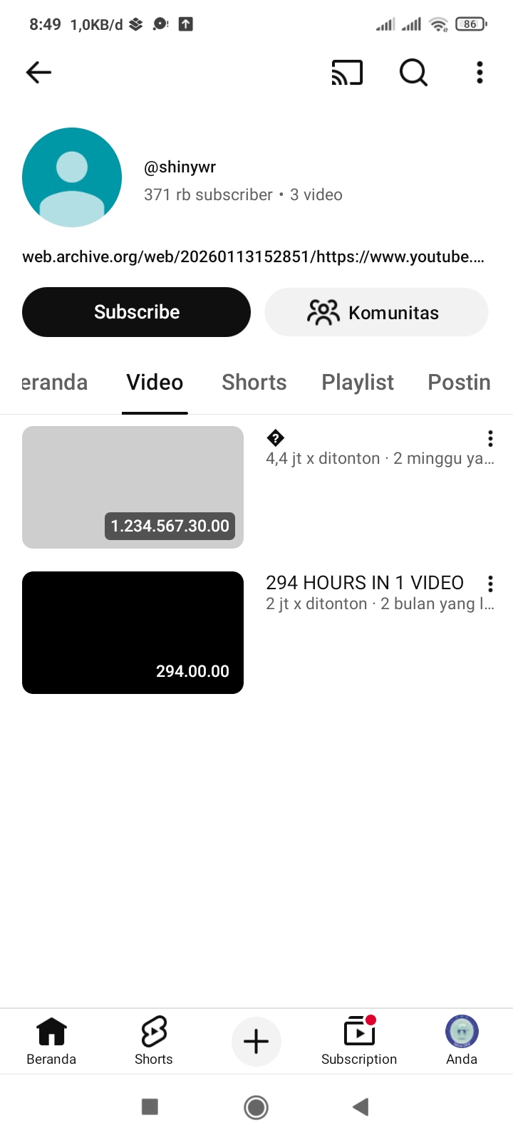 Heboh! Video YouTube Diklaim Berdurasi 140 Tahun, Ini Fakta Sebenarnya
